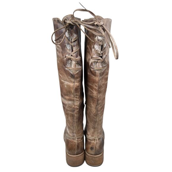 Corral Women’s Distressed Brown Leather Riding Boots Size US 8 - Picture 8 of 12